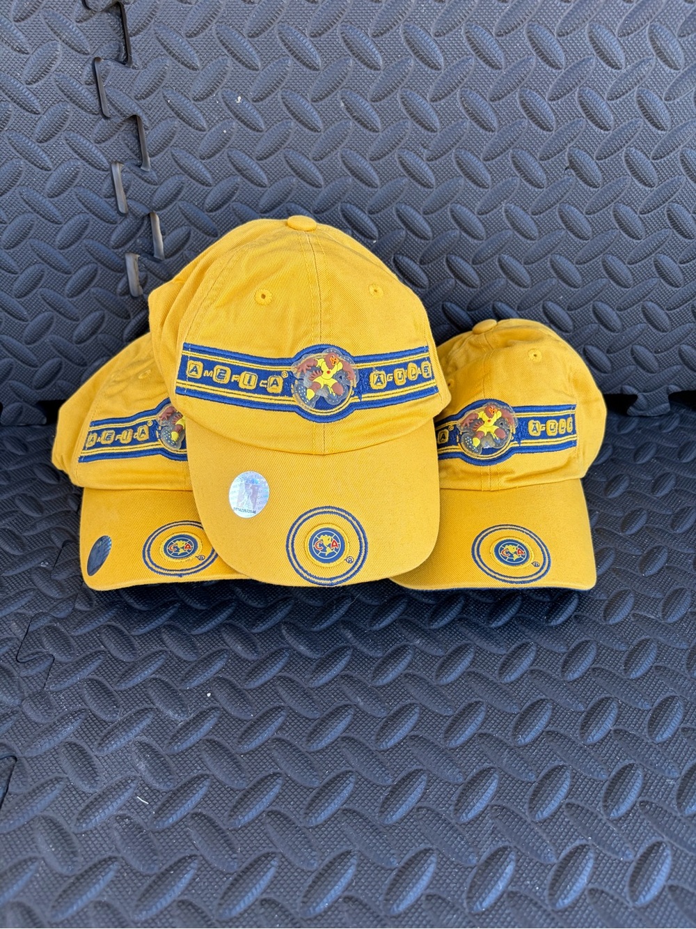 América  Aguilas Yellow Cotton Baseball Cap with Team Crest Unixes